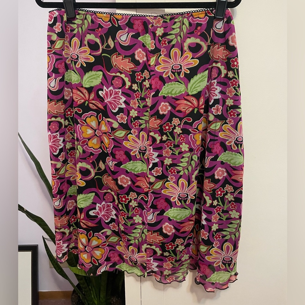 Vintage 90’s floral slip skirt